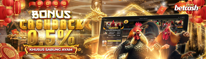 CASHBACK 5% SABUNG AYAM